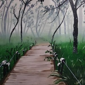 Play Misty For Me Acrylic Hand Made Wall Painting